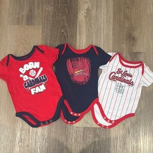 Baby St. Louis Cardinals Onesies- 6/9m
